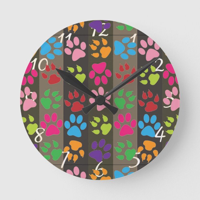 Uhr für Paw Prints (Vorderseite)