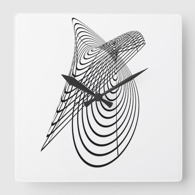 Uhr geometrischer Kunst (Vorderseite)