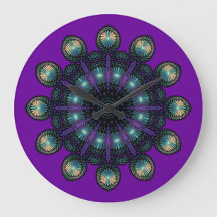 Uhr-Gesichter - Apophysis-Fraktal Große Wanduhr