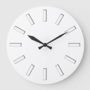Uhr-Gesichts-Streifen - weiße Briefmarke für Ihr Große Wanduhr