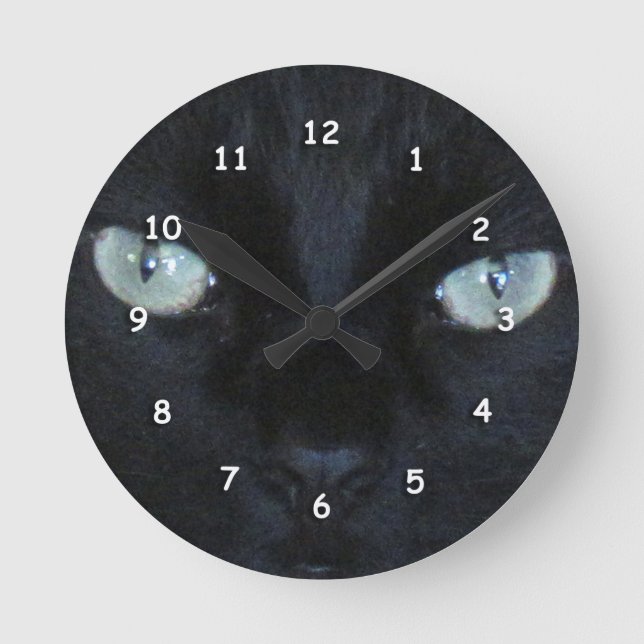 Uhr - grüne Augen (Vorderseite)