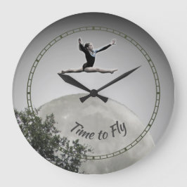 Uhr - Gymnastik Zeit zum Fliegen