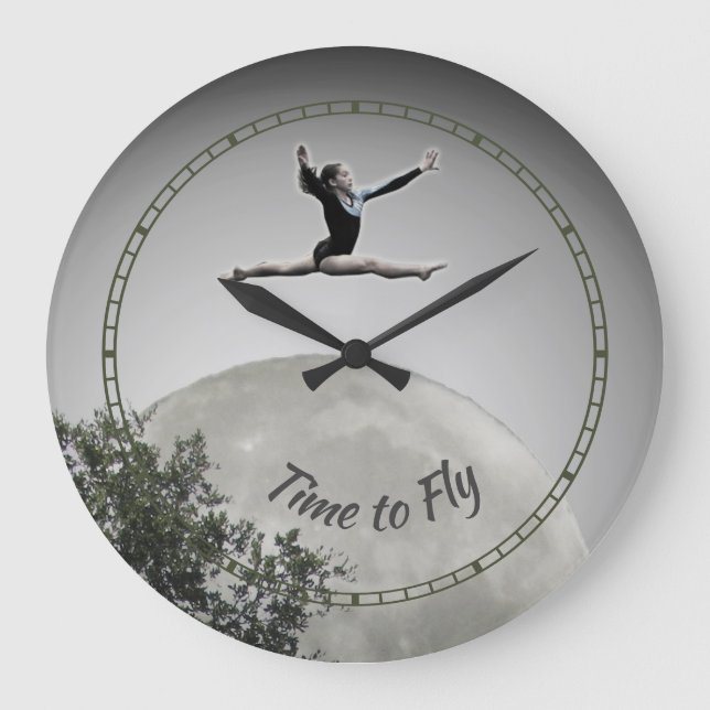 Uhr - Gymnastik Zeit zum Fliegen (Vorderseite)