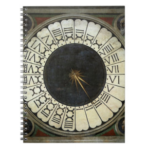Uhr im Dom von Paolo Uccello Notizblock