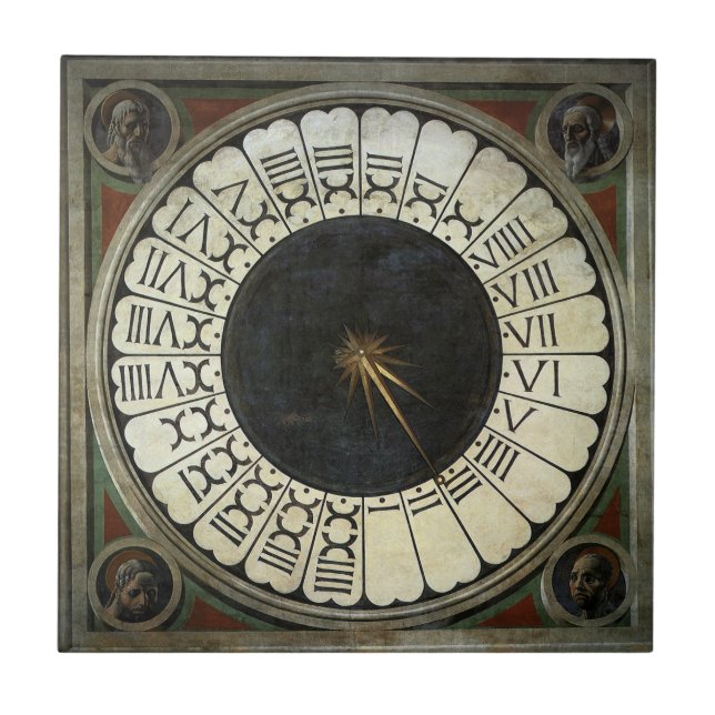 Uhr im Duomo von Paolo Uccello Fliese (Vorderseite)
