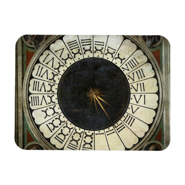 Uhr im Duomo von Paolo Uccello Magnet (Horizontal)