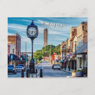 Uhr in der Innenstadt Cape Girardeau denken Postkarte
