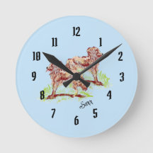 Uhr : Irish Setter träumen .
