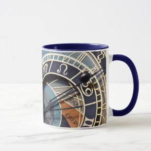 Uhr-Keramik-Tasse Prags astronomische Tasse