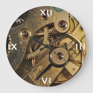 Uhr: Messing herzig. Uhr-Mechanismus Große Wanduhr