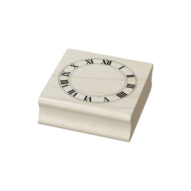 Uhr mit römischer Nummerierung - Briefmarke aus Gu Gummistempel (Stempel)