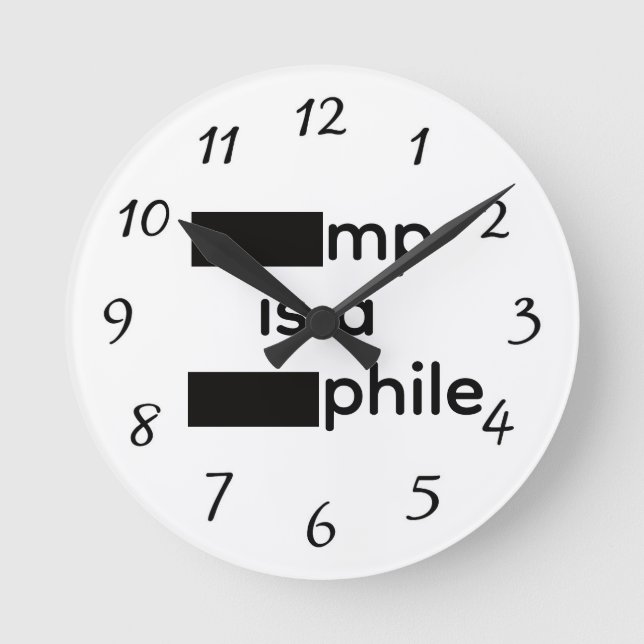 Uhr mit Schwärzungen (Vorderseite)