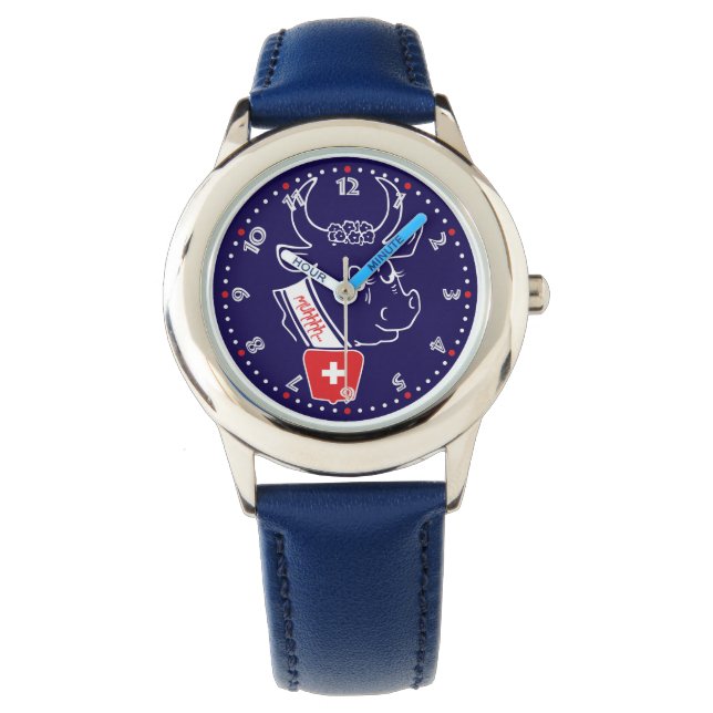 Uhr mit Schweizer-Entwurf Schweiz Suisse (Vorderseite)