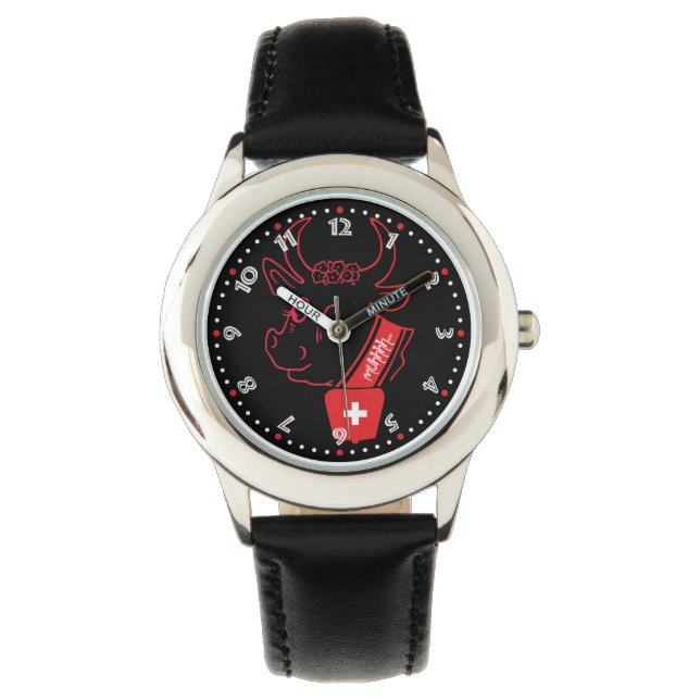 Uhr mit Schweizer-Entwurf Schweiz Suisse (Vorderseite)