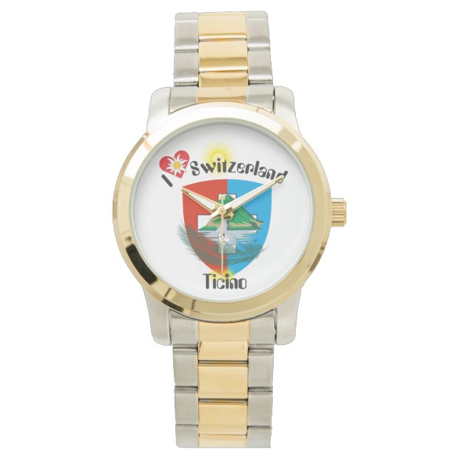 Uhr mit Schweizer-Entwurf Tessin die Schweiz (Vorderseite)