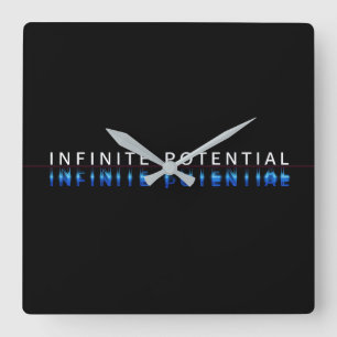 Uhr mit Störungsdesign und unendlichem Potenzial