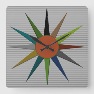 Uhr Mitte des Jahrhunderts Moderner Star