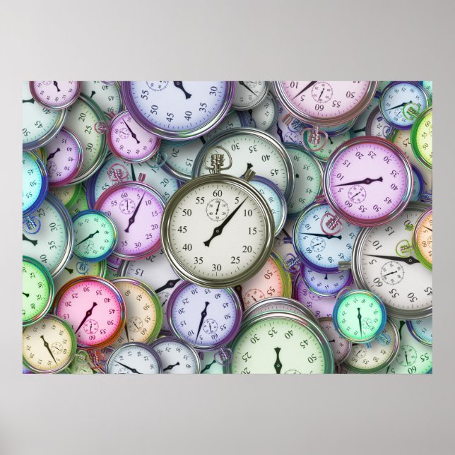 Uhr-Poster Poster (Vorne)