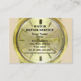 Uhr-Reparatur-Visitenkarte Visitenkarte