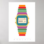 Uhr | Retro Pop Art Poster 70er 80er | Angebot<br><div class="desc">"Die Zeit wird nicht durch Uhren, sondern durch Momente gemessen" Retro-Poster der 60er Jahre aus den 80er Jahren - Minimalistische digitale Uhr sieht in einem schwarzen Rahmen fantastisch aus. Folgen Sie mir auf Instagram oder Facebook oder abonnieren Sie Updates auf TakaraBeech.com ... Ich hätte Liebe, mich mit dir zu verbinden....</div>