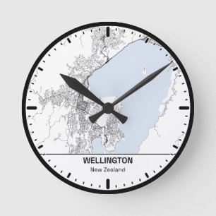 Uhr Runde Wellington Clock City Line Art