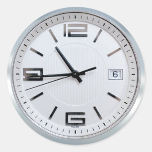 Uhr Runder Aufkleber