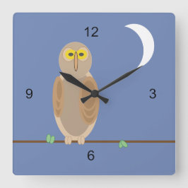 Uhr - Schale und Mond