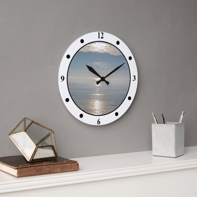 Uhr - Sonnenüberstrahlung im Ozean (Büro)
