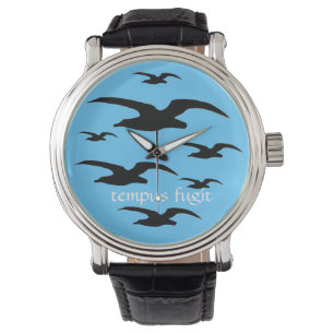 Uhr TEMPUS Fugit (blau)