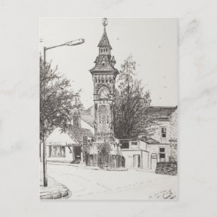 Uhr Tower Hay auf Wye 2007 Postkarte