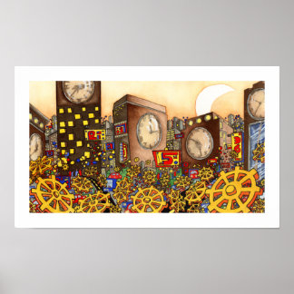 Uhr - Uhren - 18 x 11 Poster
