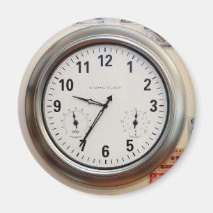 Uhr und Währung Magnet