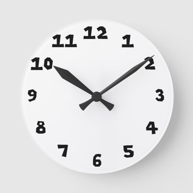 Uhr-Vorlage 0108 Runde Wanduhr (Vorderseite)