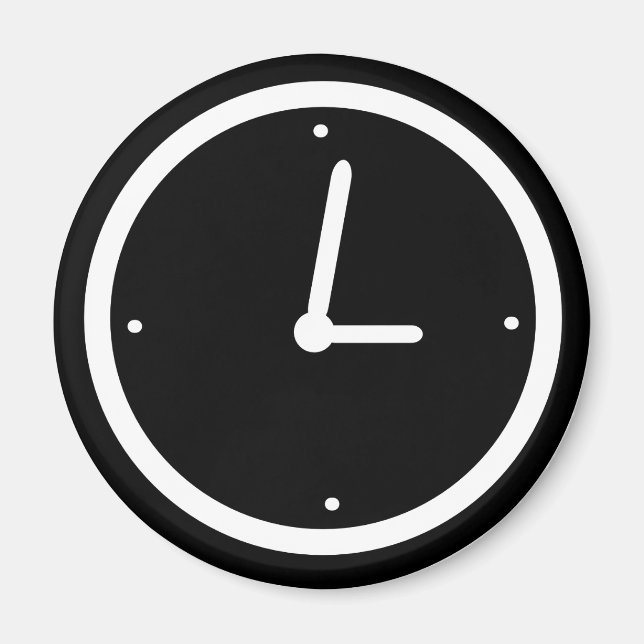 Uhr - Zeit Magnet (Vorne)