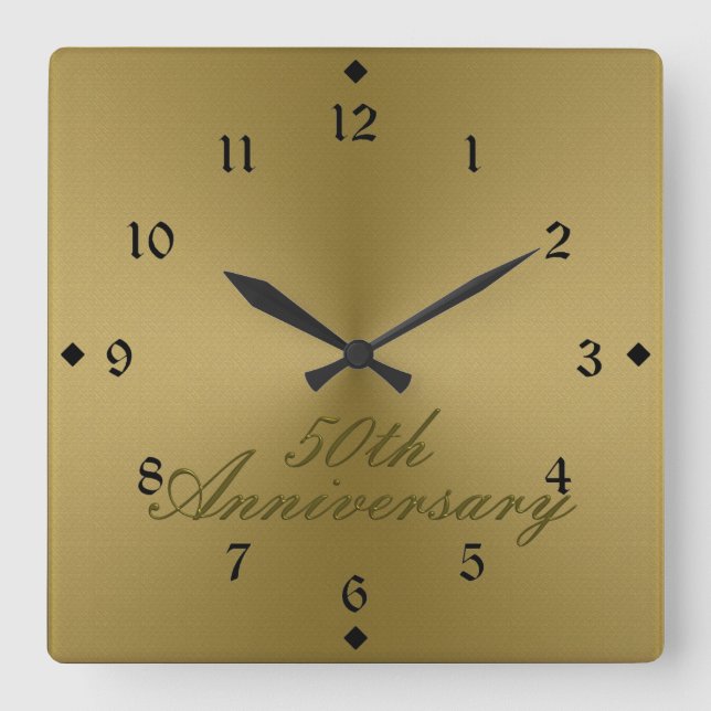 Uhr zum 50. Hochzeitstag (Vorderseite)