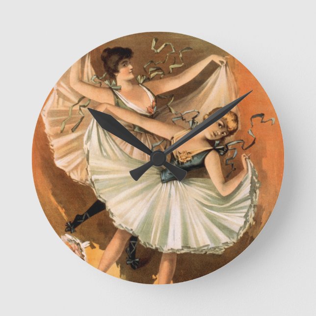 Uhr "Zwei Ballerinas" (Vorderseite)