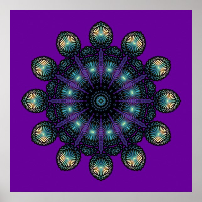 Uhren - Apophyse-Fraktal Poster (Vorne)