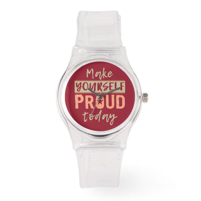Uhren, die Sie selbst stolz machen Armbanduhr (Vorderseite)