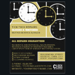 Uhren, Horologe Werbung Flyer<br><div class="desc">Clock Faces,  Horologin Werbung Flyer durch den Business Card Store.</div>