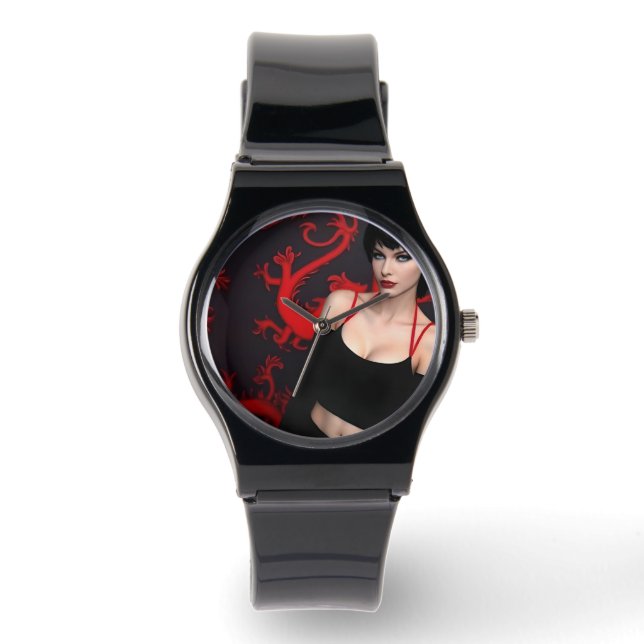 Uhren mit "Burnt Out Souls" Design (Vorderseite)