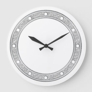 Uhren-Ringe Punktsilber für Ihr Design Große Wanduhr