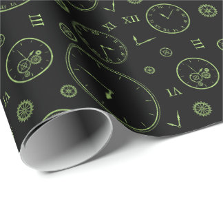 Uhren & Zahnräder Geschenkpapier