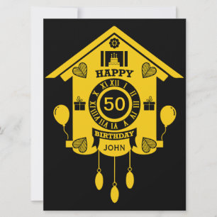 Uhrenzeit Happy 50. Geburtstag