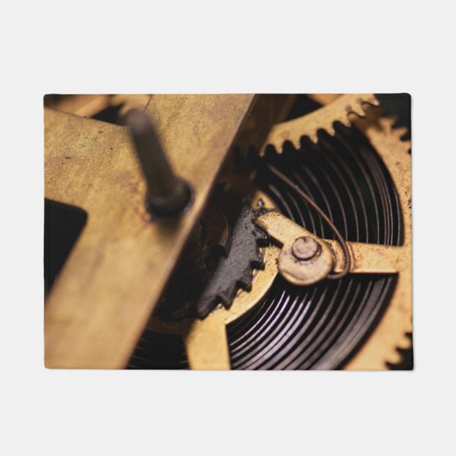 Uhrwerk Abstrakt Fußmatte (Vorderseite)