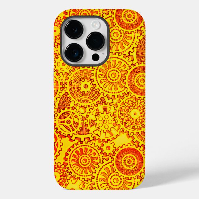Uhrwerk Case-Mate iPhone 14 Pro Hülle (Rückseite)