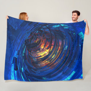 Uhrwerk Fleecedecke
