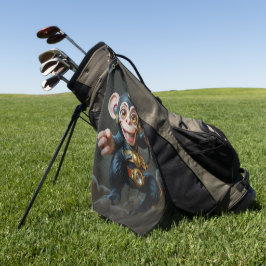 Uhrwerk-Höhlenhüter – Der flüsternde Affe  Golfhandtuch