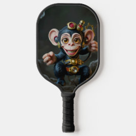 Uhrwerk-Höhlenhüter – Der flüsternde Affe  Pickleball Schläger