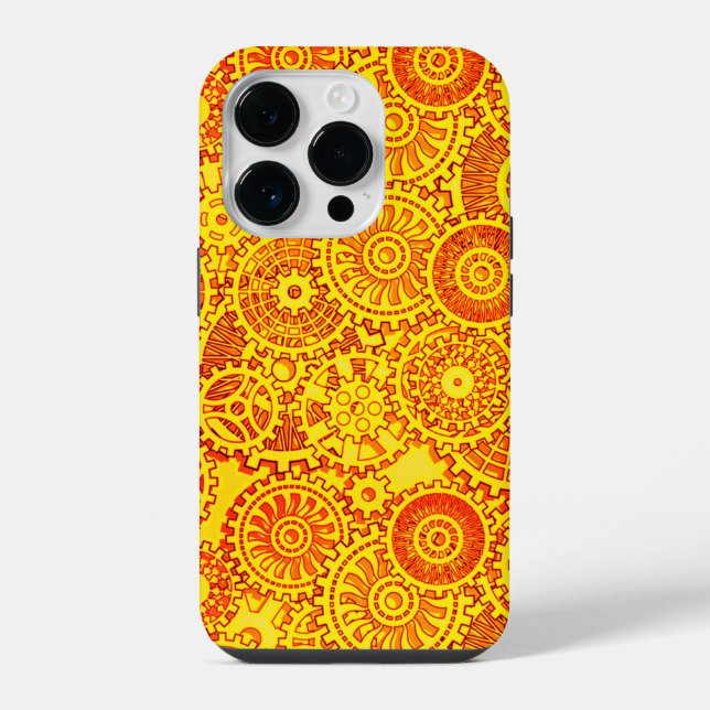 Uhrwerk iPhone 14 Pro Hülle (Rückseite)