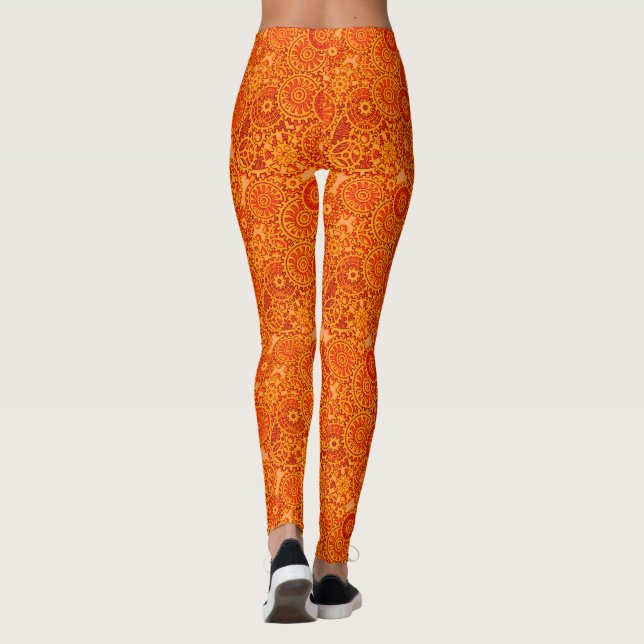 Uhrwerk Leggings (Rückseite)